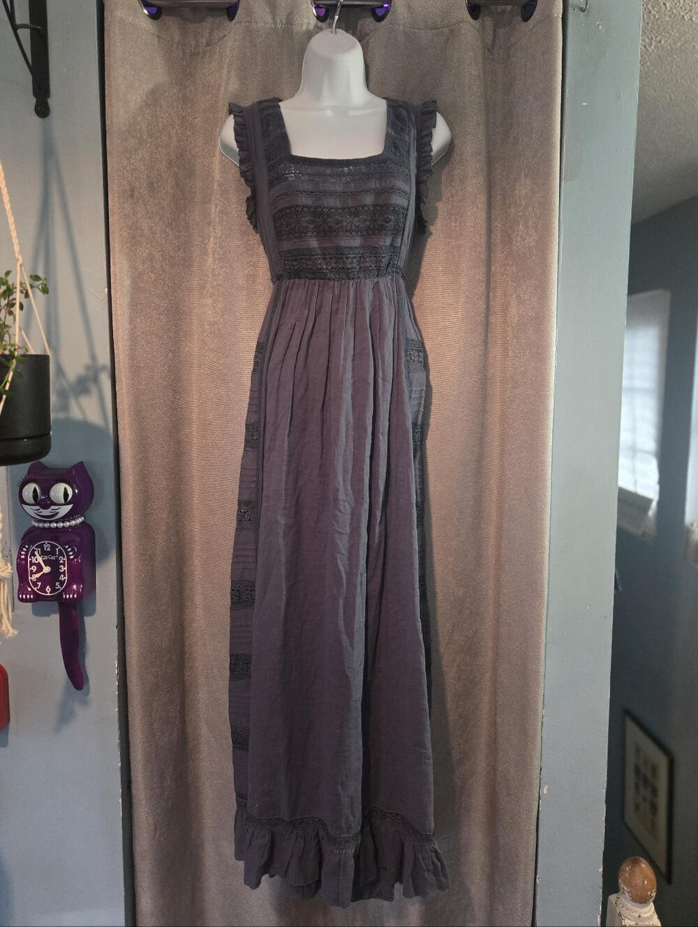 ⭐️Love Sam Sleeveless Linen Maxi Dress in Charcoal Navy⭐️